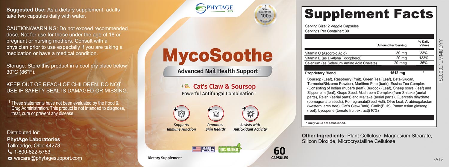 MycoSoothe Ingredients